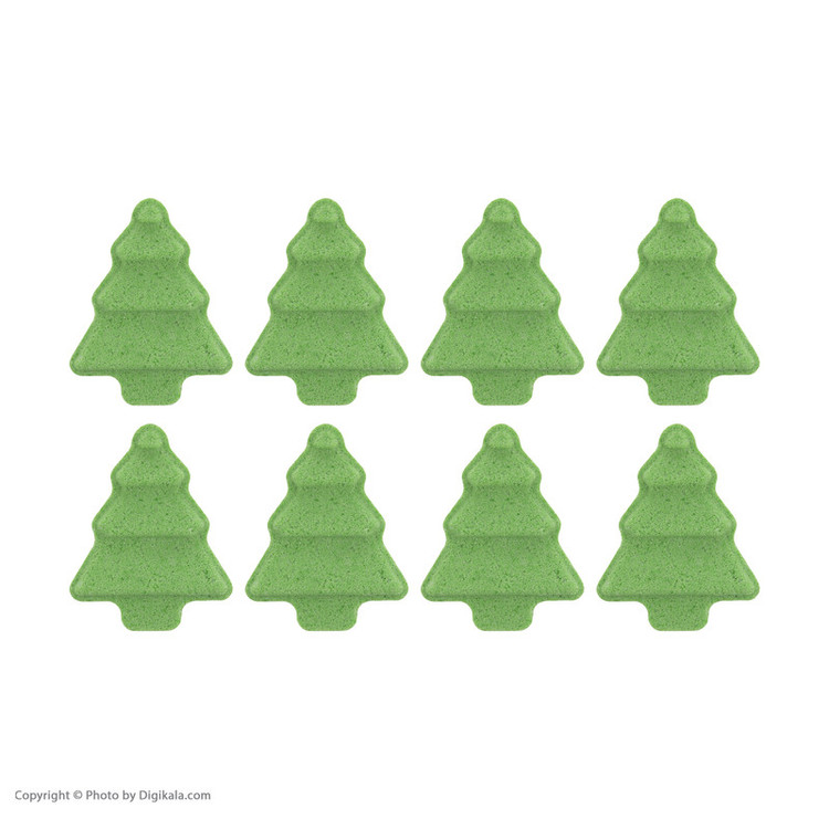 کوکتل پدیکور ژبن پلاس مدل Christmas tree بسته ۸ عددی (درخت کریسمس)
