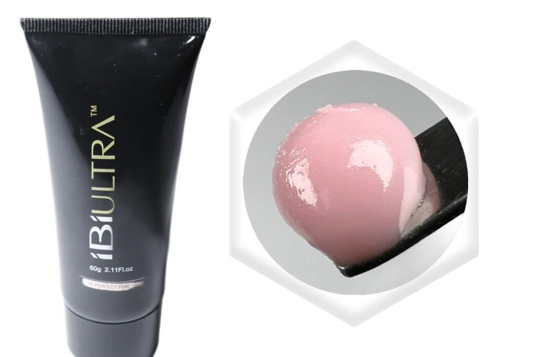 پلی ژل کاشت ناخن پرفکت پینک IBI