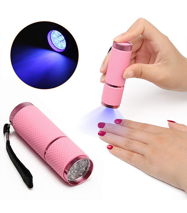 یووی چراغ قوه ای ناخن 9 ال ای دی