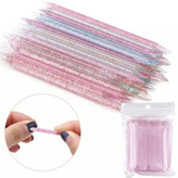 عقب زن ناخن پلاستیکی فانتزی بسته ی 100 عددی