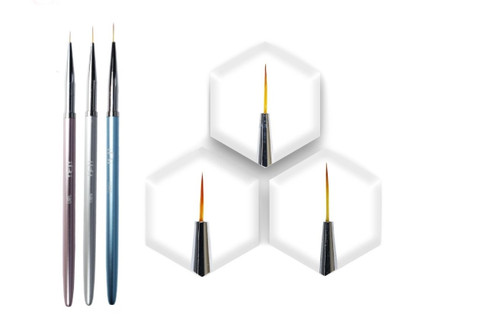 ست قلم طراحی ناخن 3 تایی آی بی آی IBI