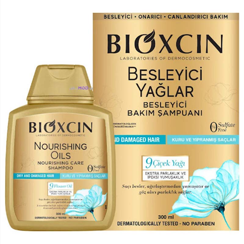 شامپو ضد ریزش و تقویت‌کننده بیوکسین طلایی بدون سولفات، حاوی روغن ۹ گیاه