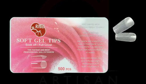 تیپ ژل کاشت ناخن (ژلیکس) مدل مربع رینگ