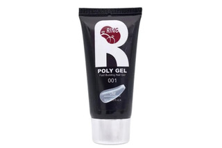 پلی ژل کاشت ناخن رینگ RING کد 001 رنگ کلیر Clear حجم 60 گرم