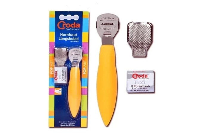 دسته تیغ پدیکور کف پا و رنده کرودا Croda